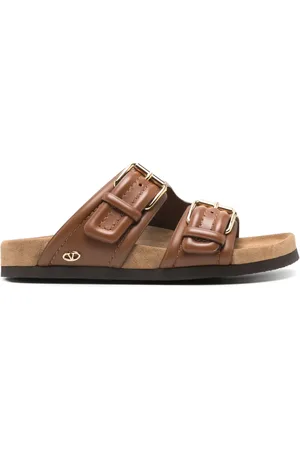 VALENTINO GARAVANI VLogo-logo leather sandals