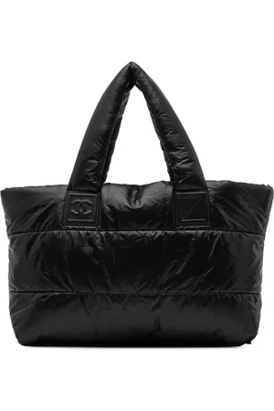 CHANEL 2008-2009 Small Quilted Nylon Coco Cocoon tote bag