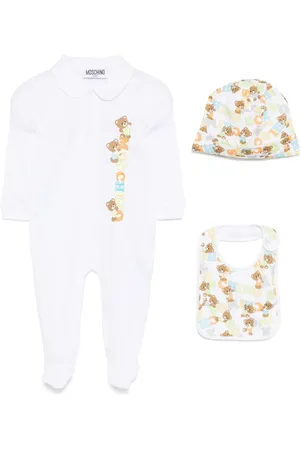 Moschino Graphic-print rompers (set of 3)
