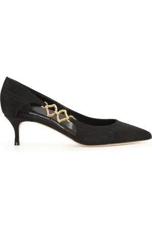 Sergio Rossi 50mm Sea Scale pumps