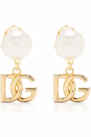 Dolce & Gabbana DG-logo drop earrings