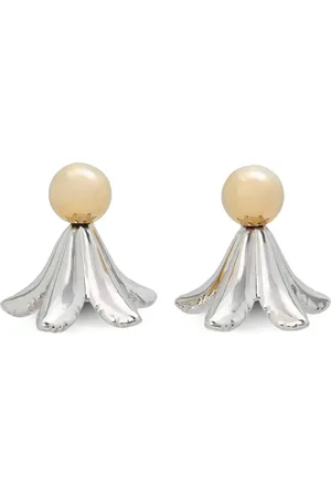 Marni Two-tone brass earrings