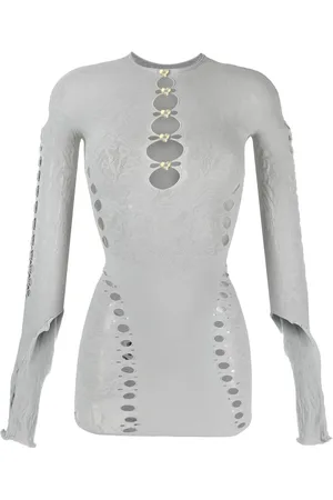 Poster Girl Long-sleeved cut-out dress