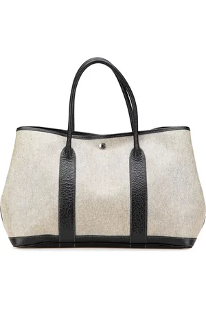 Hermès 1964-2000 Toile and Buffalo Leather Garden Party 36 tote bag