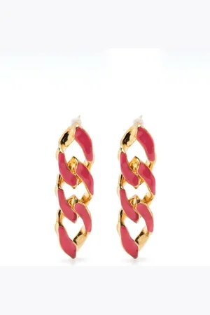 Joanna Laura Constantine Chain-link enamel earrings