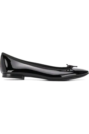 Repetto Bow detail patent ballerina shoes