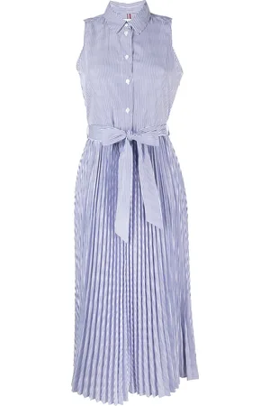 Tommy Hilfiger Striped pleated shirt dress