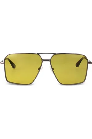 Alexander McQueen Square-frame tinted sunglasses