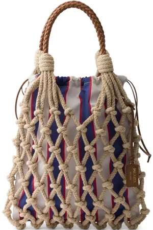 Prada Medium macramé tote bag
