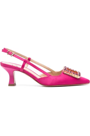 ROBERTO FESTA 50mm crystal-buckle pumps