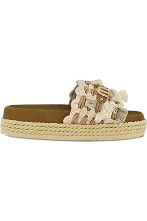 Sporty & Rich Rope-detail sandals