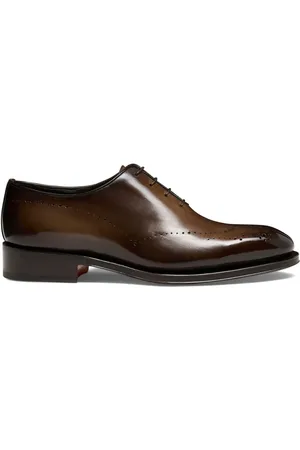 santoni Leather Oxford shoes