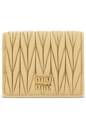 Miu Miu Small matelassé leather wallet