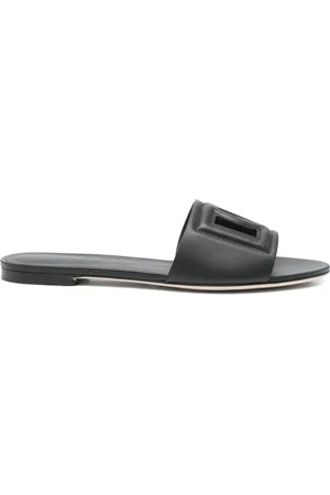 Dolce & Gabbana DG Logo leather sandals
