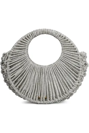 Hibourama Pleated circular handbag