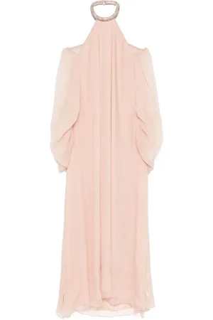 AMEN Silk chiffon maxi dress