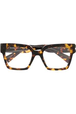 Miu Miu Tortoiseshell-effect square glasses