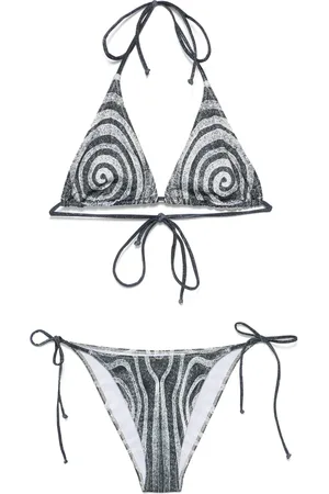 Jean Paul Gaultier Spiral-print bikini