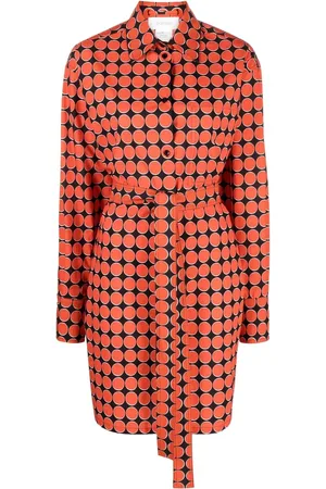 Sportmax Monogram-print shirt dress