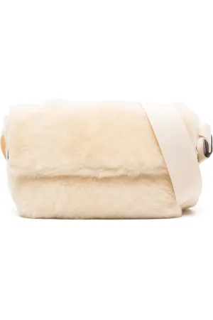 Jil Sander Fleece-texture crossbody bag