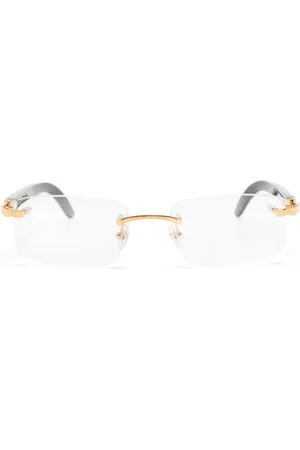 Cartier Rectangle-frame rimless glasses