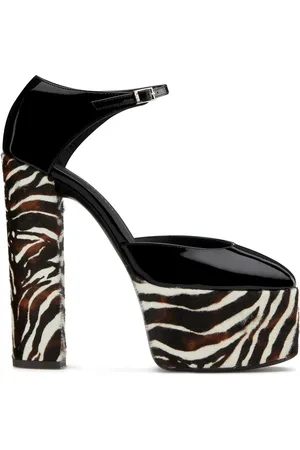 Giuseppe Zanotti Zebra print platforms