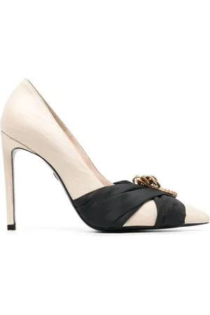 Roberto Cavalli Ribbon-embellished pointed toe pumps