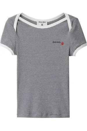 Miu Miu X Petit Bateau striped t-shirt