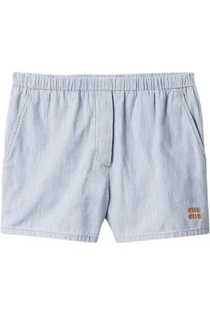 Miu Miu Striped chambray shorts