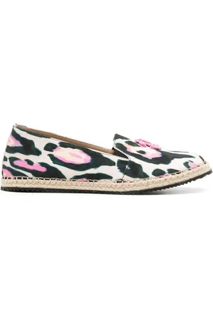 Roberto Cavalli Graphic-print cotton espadrilles