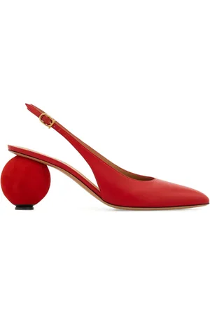 Salvatore Ferragamo 70mm leather slingback pumps