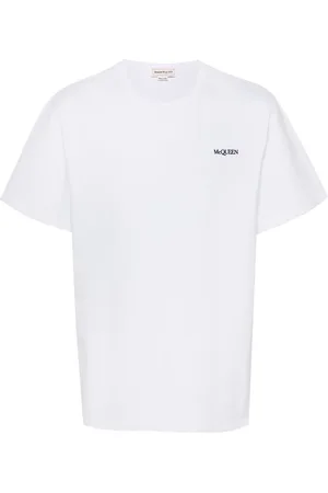 Alexander McQueen Embroidered-logo cotton t-shirt