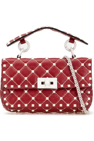 VALENTINO GARAVANI 2000-2017 Small Lambskin Free Rockstud Spike satchel