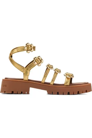 Marc Jacobs The Daisy metallic sandals
