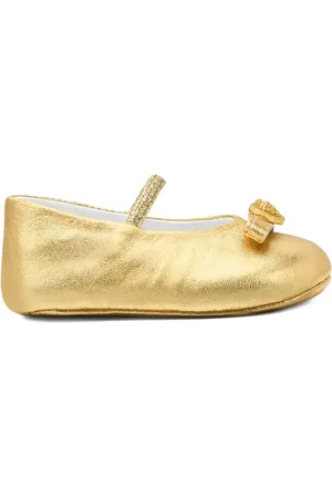 VERSACE Gianni Ribbon ballet flats