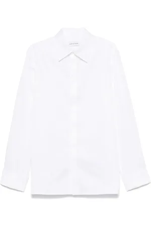 Marine Serre Moon-jacquard poplin shirt