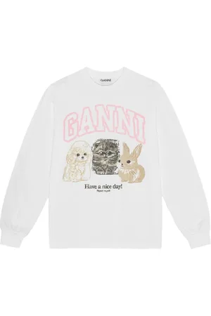 Ganni Logo-print sweatshirt