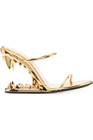 GCDS Metallic 105mm heeled sandals
