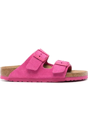 Birkenstock Arizona suede slides