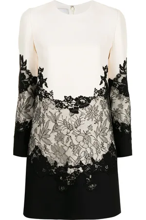 VALENTINO GARAVANI Lace-embellished shift dress
