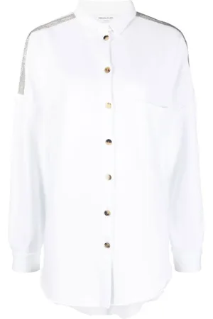 Fabiana Filippi Bead-embellished cotton shirt