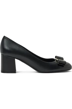 Salvatore Ferragamo 60mm logo-plaque leather pumps