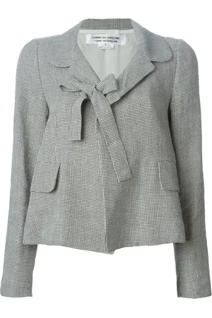 Comme des Garçons Front bow houndstooth jacket