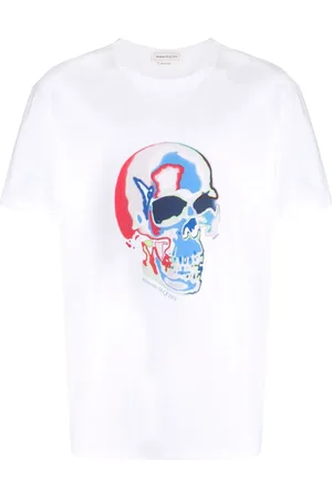 Alexander McQueen Solarised Skull print T-shirt