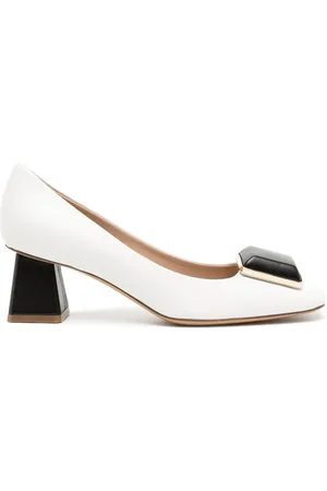 Madison.Maison Two-tone block-heels pumps