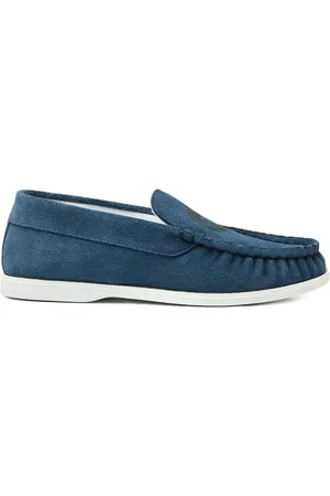 VERSACE Medusa suede loafers