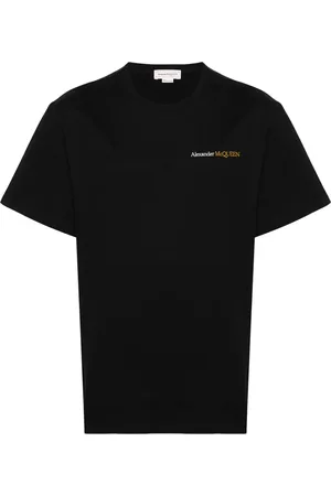 Alexander McQueen Embroidered-logo cotton T-shirt