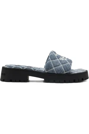 Marc Jacobs The Quilted denim slides