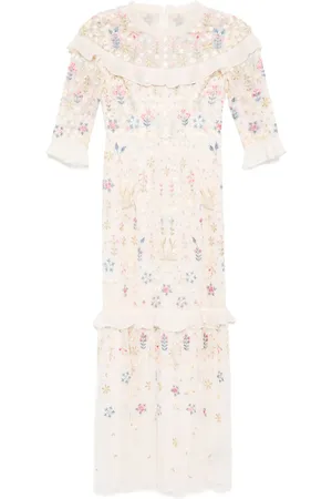 Needle & Thread Flowerbed embroidery gown