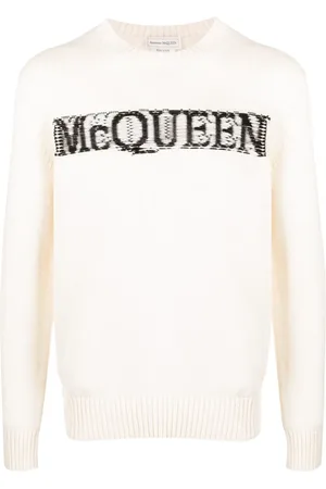 Alexander McQueen Intarsia-knit logo sweater